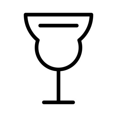 Kokteyl simgesi, vektör illüstrasyonu