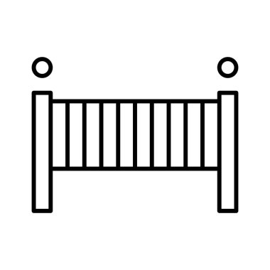 Çocuklar Odası simgesi, vektör illüstrasyonu