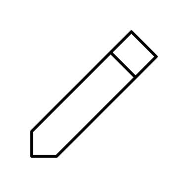 Kalem simgesi, vektör illüstrasyonu