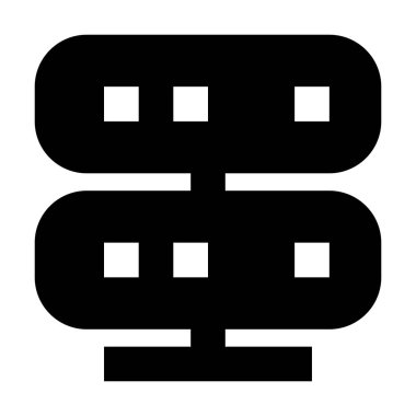 Sunucu simgesi, vektör illüstrasyonu