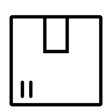 paket simgesi, vektör çizimi