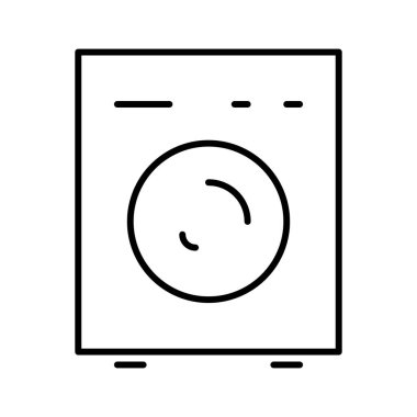 Çamaşır Makinesi simgesi, vektör 