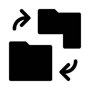 Beyaz arkaplanda dizin simgesi, vektör illüstrasyonu