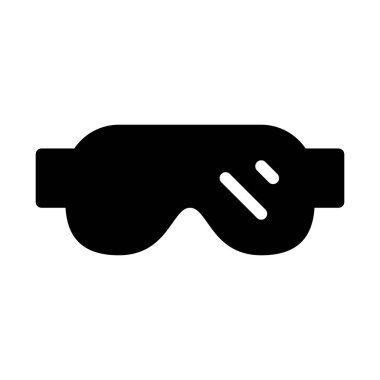 Kayak Gözlüğü simgesi, vektör çizimi