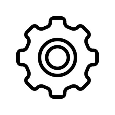 ayar simgesi, vektör illüstrasyonu