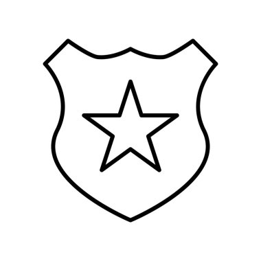 Polis Departmanı simgesi, vektör illüstrasyonu   