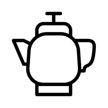 Kettle simgesi, vektör illüstrasyonu