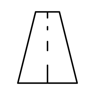 Yol simgesi, vektör illüstrasyonu  