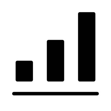 bar çizelgesi simgesi, vektör illüstrasyonu