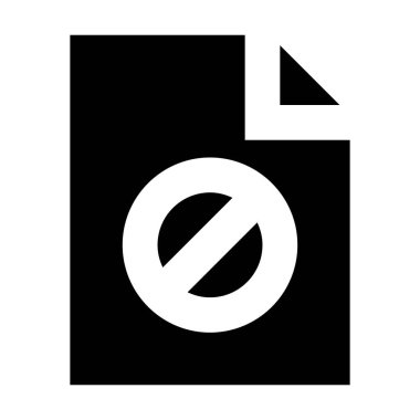 Beyaz arkaplan üzerindeki belge simgesi, vektör illüstrasyonu