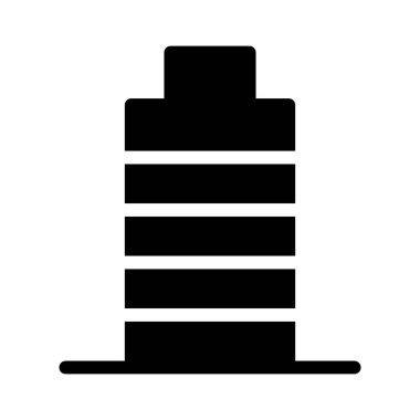 Office Emlak simgesi, vektör illüstrasyonu