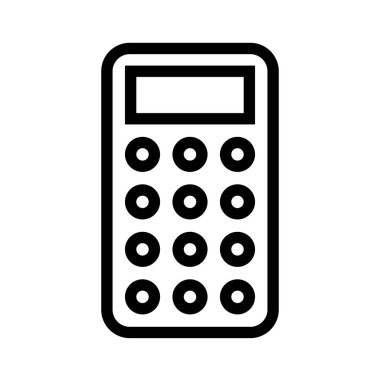 hesap makinesi simgesi, vektör illüstrasyonu