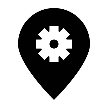 Güneş noktası simgesi, vektör illüstrasyonu