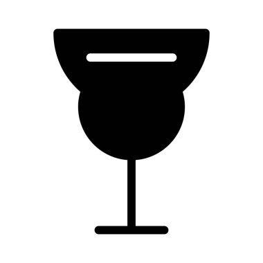 Kokteyl simgesi, vektör illüstrasyonu