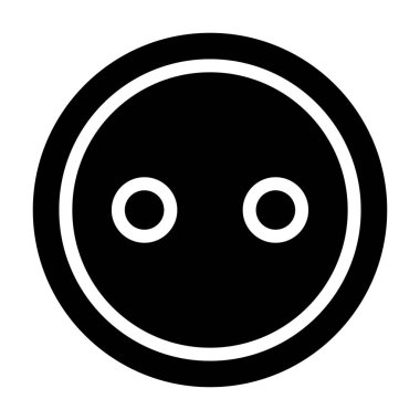 Botton Giyim ikonu, vektör illüstrasyonu