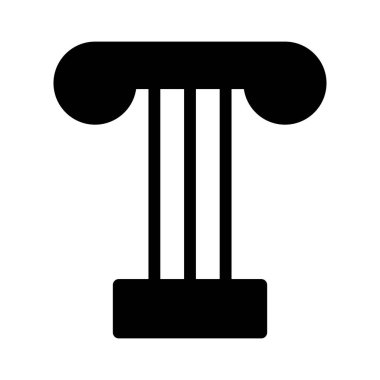 Sütun simgesi, vektör illüstrasyonu