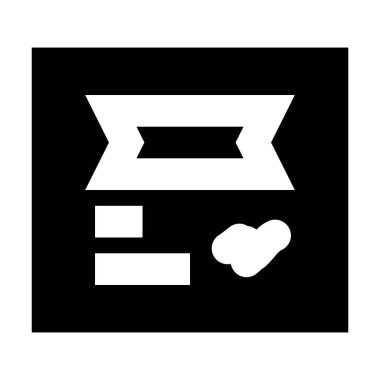 Rozet simgesi, vektör illüstrasyonu