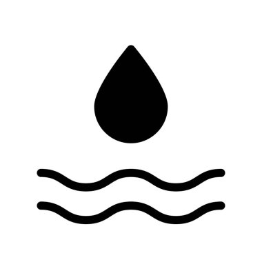  su simgesi, vektör illüstrasyonu 