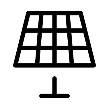 Güneş enerjisi simgesi, vektör illüstrasyonu