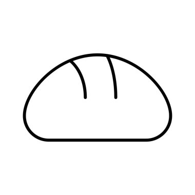 ekmek simgesi, vektör illüstrasyonu