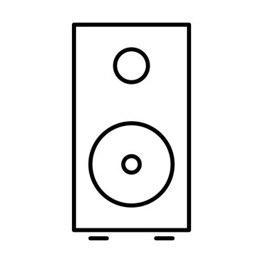 Hoparlör simgesi, vektör illüstrasyonu