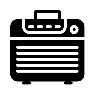  Yükseltici Müzik simgesi, vektör illüstrasyonu