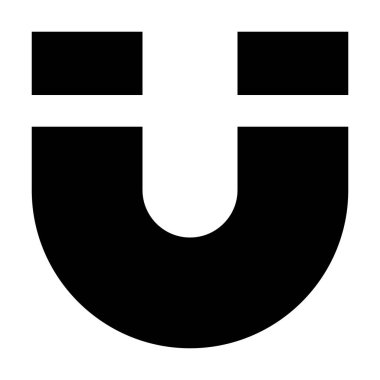 Beyaz arkaplanda mıknatıs şıklatma simgesi, vektör illüstrasyonu