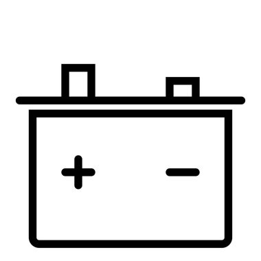 pil simgesi, vektör illüstrasyonu