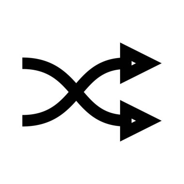 Beyaz arkaplan, vektör illüstrasyonunda Ortam Kontrolü Karıştır simgesi