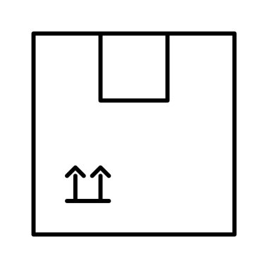 paket simgesi, vektör çizimi