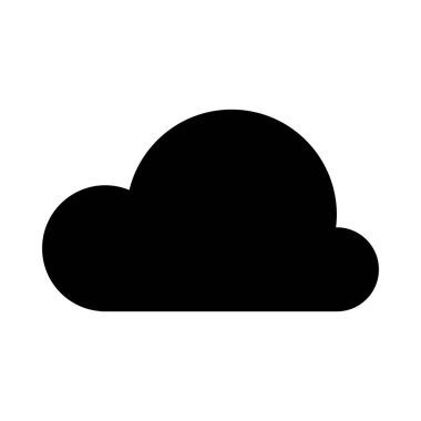 bulut simgesi, vektör illüstrasyonu