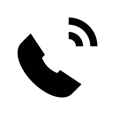 telefon simgesi, vektör illüstrasyonu