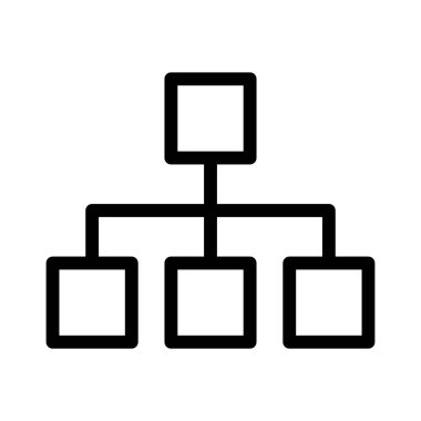 Durum haritası hiyerarşi simgesi, vektör illüstrasyonu