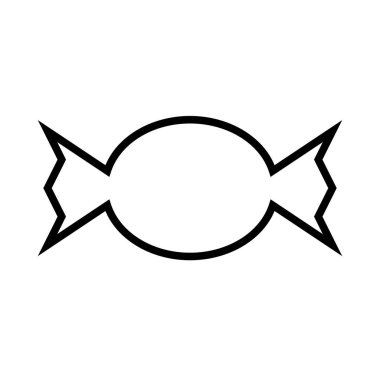 Şeker simgesi, vektör illüstrasyonu