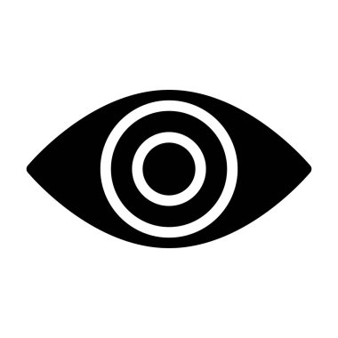 İnsan Gözü simgesi, vektör