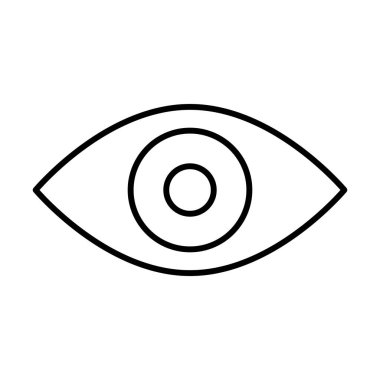 İnsan Gözü simgesi, vektör