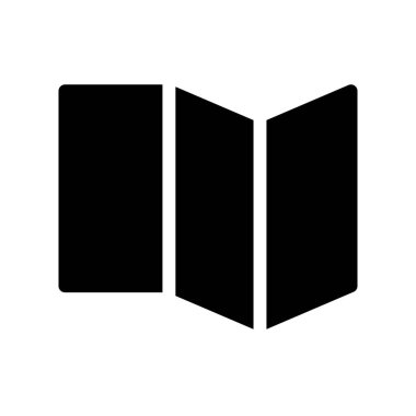 Flyer simgesi, vektör illüstrasyonu