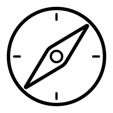 pusula simgesi, vektör illüstrasyonu