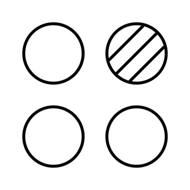 Sapma Farklılık Konsepti, geometrik şekiller, vektör illüstrasyonu
