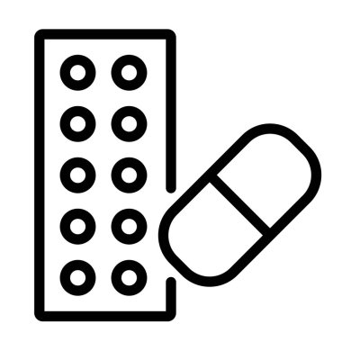 Hap simgesi, vektör illüstrasyonu