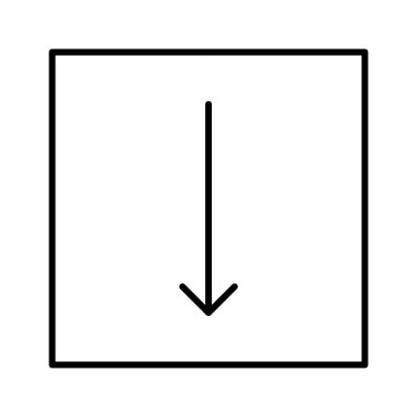 Aşağı Ok simgesi, vektör