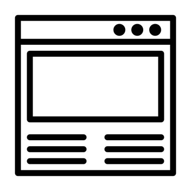 Web tasarım simgesi, vektör illüstrasyonu 