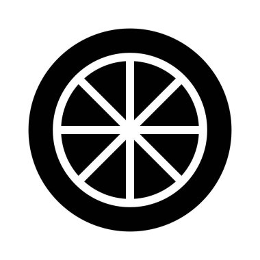 turuncu simge, vektör çizimi