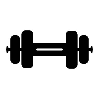 Ağırlık Spor Salonu simgesi, vektör illüstrasyonu