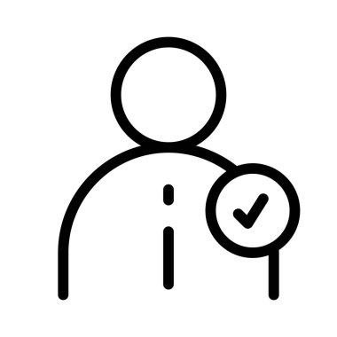 Beyaz arkaplan, vektör illüstrasyonunda Hesap Denetleme Arayüzü simgesi