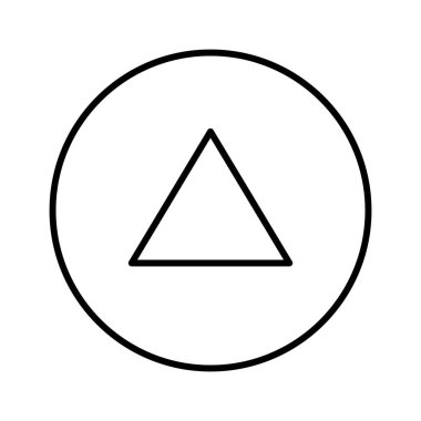 yukarı ok simgesi, vektör illüstrasyonu  