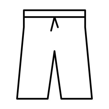 pantolon simgesi, vektör illüstrasyonu
