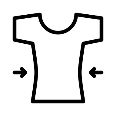 t-shirt simgesi, vektör illüstrasyonu 