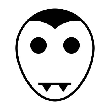 Vampir simgesi, vektör illüstrasyonu