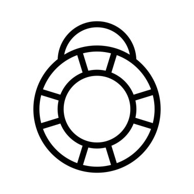  Yaşam Güvenliği simgesi, vektör illüstrasyonuna yardım et